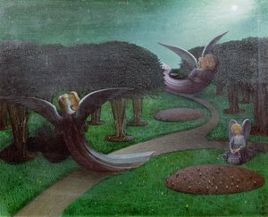 Angels in the Night by William Degouve de Nuncques